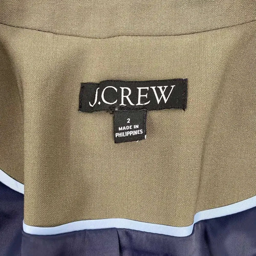 J. Crew Green Tollegno 1900 Wool Blazer | Women’s Regular 2